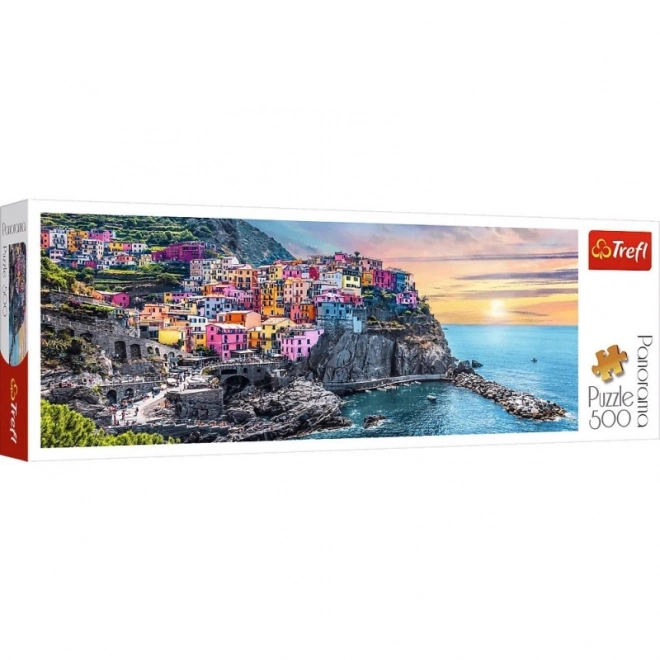 Puzzle 500 Ks. - Panorama: Vernazza Pri Západe Slnka, Taliansko