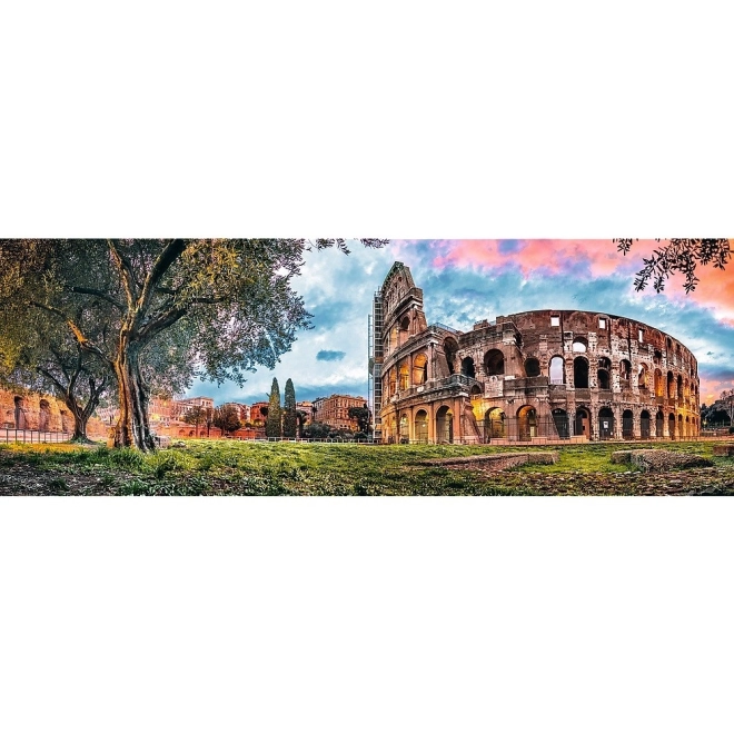 Panoramatické puzzle Koloseum za úsvitu