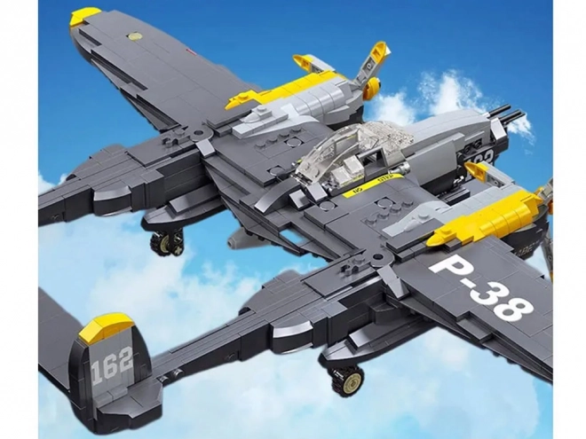 Technické kocky bojové lietadlo P-38