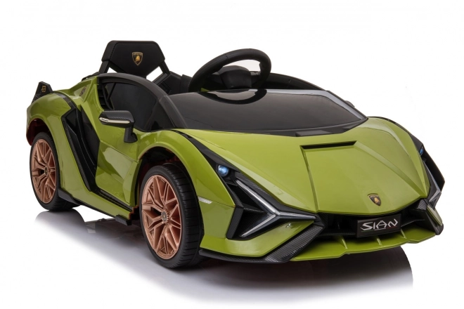 Lamborghini SIAN detské auto na batériu s ovládačom – Zelené