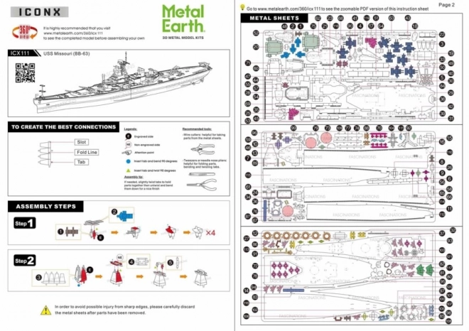 3D puzzle USS Missouri BB-63