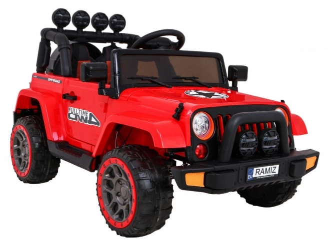 Auto Terenové pre Deti s Lakovaním Moro a 4x4 Pohonom – Červená
