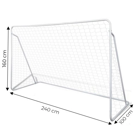 Futbalová bránka s futbalovou sieťou 240x160cm