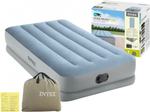 Nafukovacie jednolôžko 191 × 99 × 36 cm s vstavanou USB elektrickou pumpou Intex