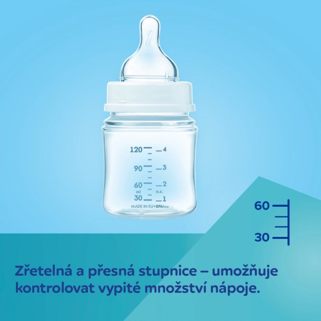 Canpol babies Antikoliková fľaša EasyStart MOUNTAINS 240 ml – Ružová