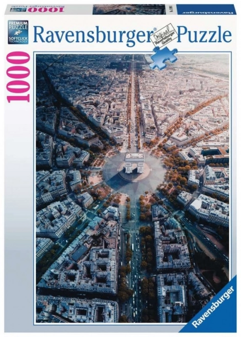 Ravensburger Puzzle Pohľad na Paríž 1000 Dielikov