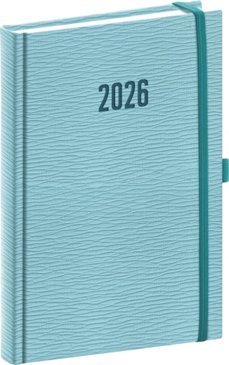 Denný diár Notique Rivoli 2026 svetlo modrý 15 x 21 cm