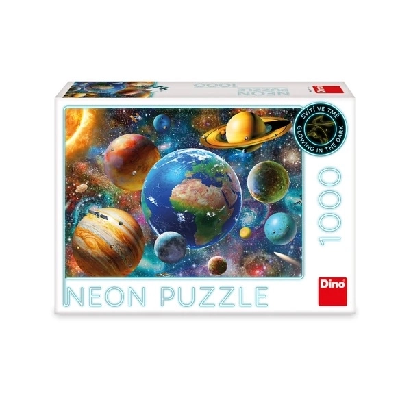 Svetielkujúce puzzle Planéty 1000 dielikov