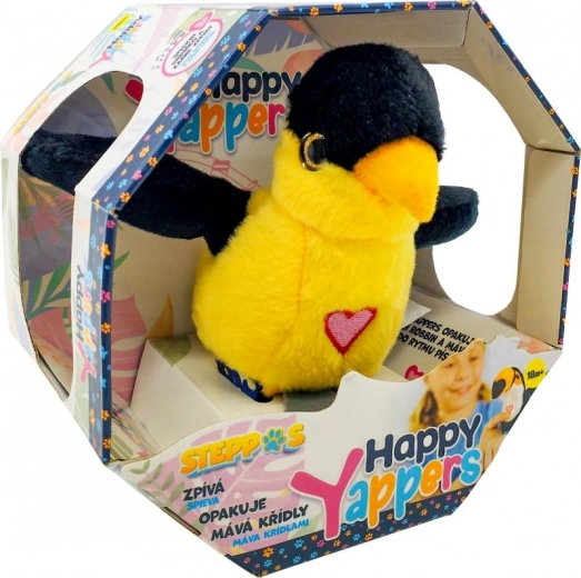 Steppos Happy Yappers Žluna – interaktívny hovoriaci vtáčik