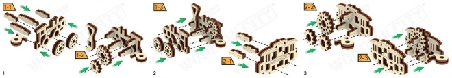 3D Puzzle Vozidlá Mini Sada