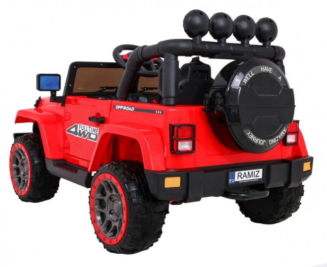 Auto Terenové pre Deti s Lakovaním Moro a 4x4 Pohonom – Červená