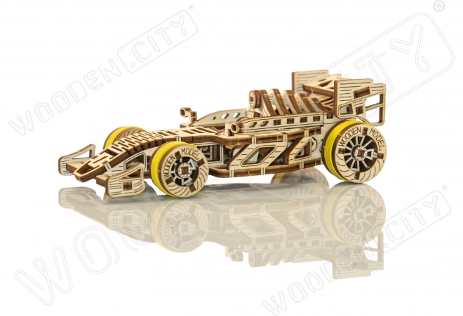 Drevené 3D puzzle Závodný automobil