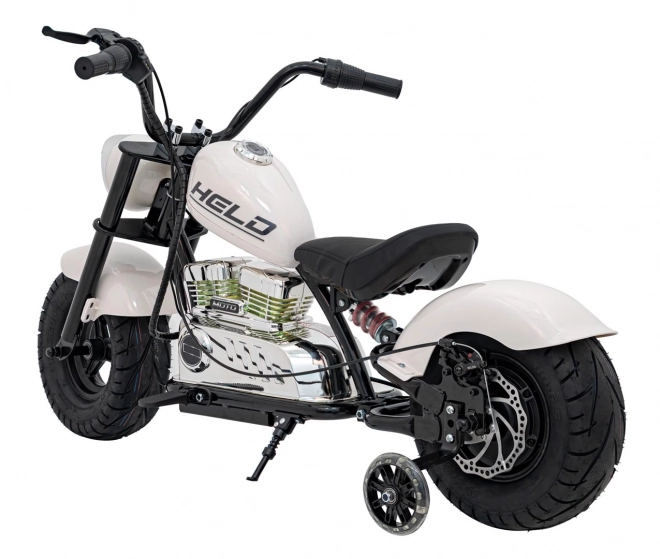 Motocykel Chopper Warrior Biela