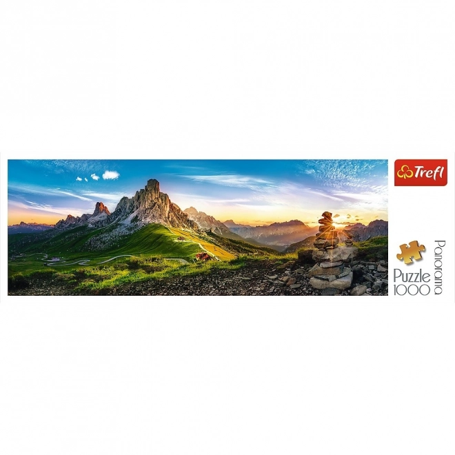 Panoramatické puzzle Passo di Giau, Dolomity - 1000 dielikov
