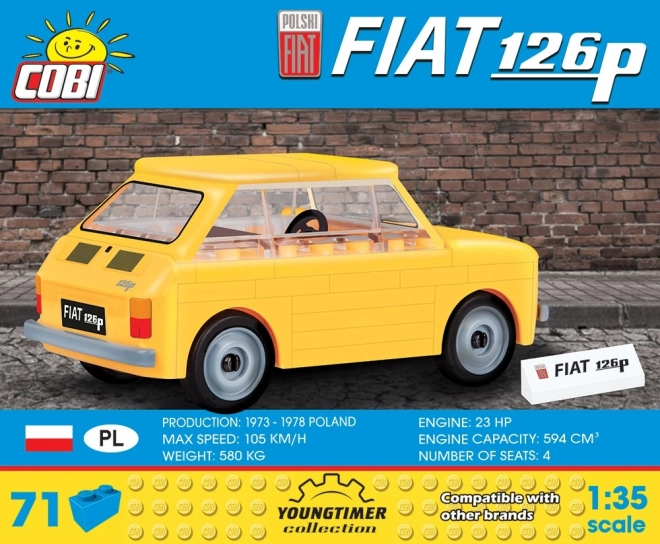 Kocky 71 dielikov Poľský Fiat 126P