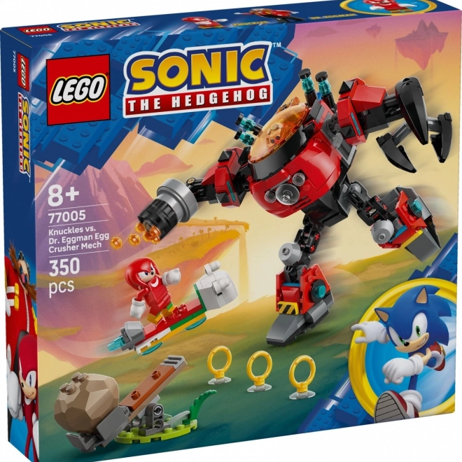 Kocky Sonic Knuckles proti Dr. Eggmanovi v Mechu Egg Crusher