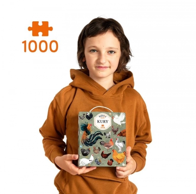 Krásne puzzle Puzzlove Kury - 1000 dielikov