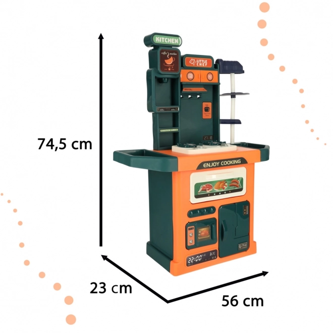 Plastová kuchyňa pre deti s 77 doplnkami