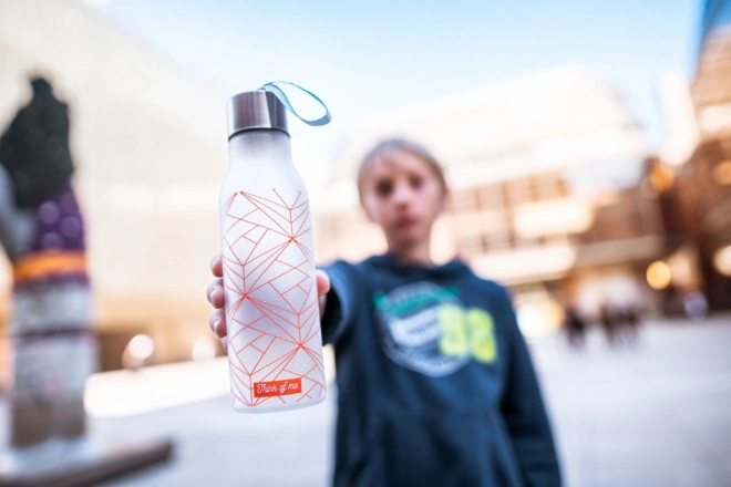 Plastová fľaša Mysli na mňa, 600 ml