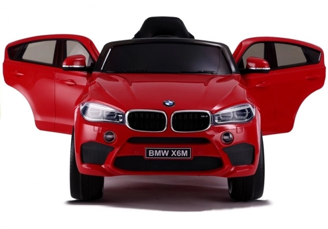 Auto na akumulátor bmw X6 červené koža, EVA