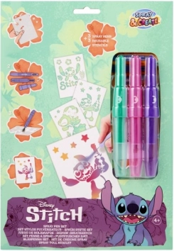 Súprava maľovania s fúkacími fixami Stitch A4