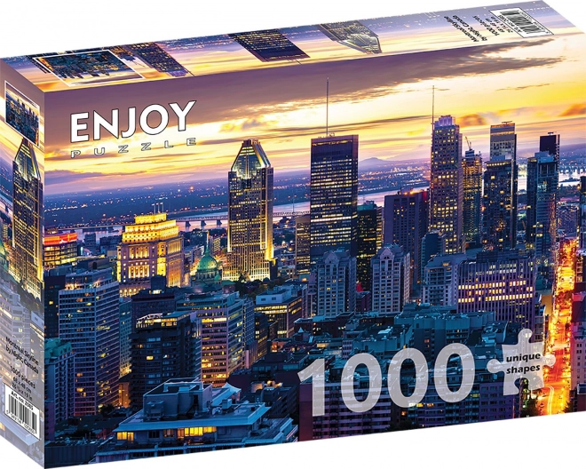 Puzzle Nočný Montreal, Kanada 1000 Dielikov