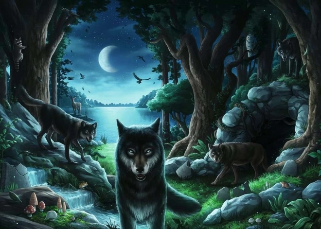 Úniková hra puzzle Vlk