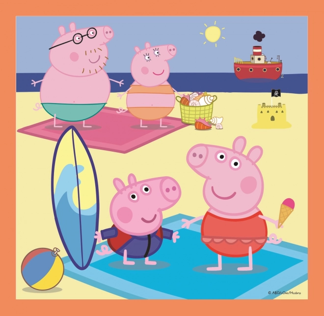 Trefl Puzzle Prasiatko Peppa: Úžasné nápady 3v1