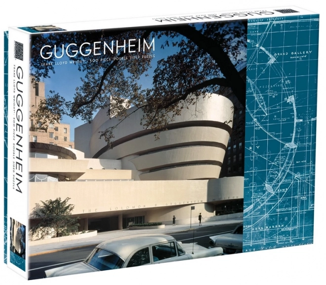 Obojstranné puzzle Frank Lloyd Wright Guggenheim 500 dielikov