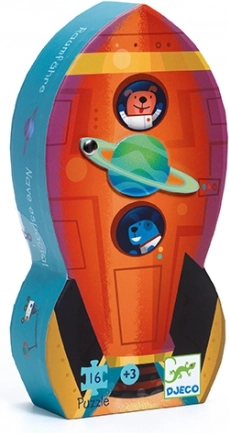 Puzzle Vesmírna raketa DJECO - 16 dielikov