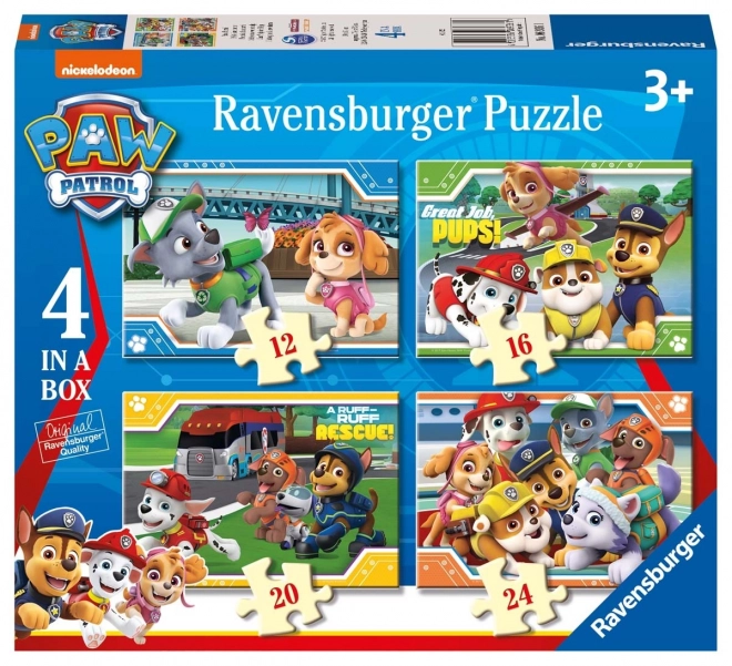 Ravensburger Puzzle Tlapková patrola 4v1