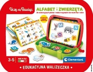 Edukativný magnetický kufrík Abeceda a zvieratá Clementoni