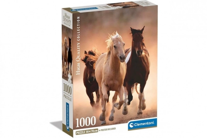 Puzzle 1000 Biežiace kone