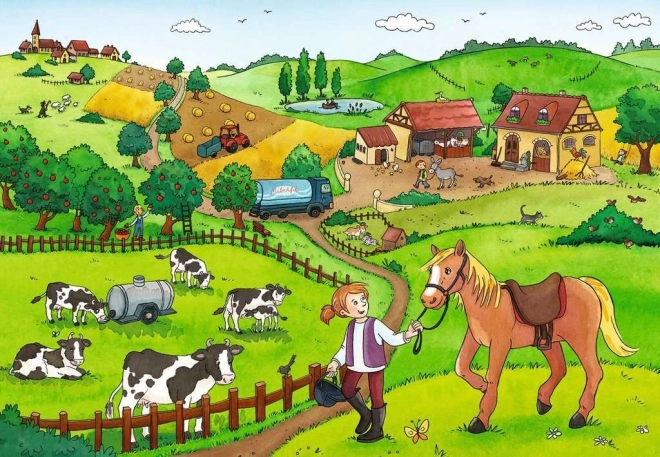 Ravensburger Puzzle Práce na farmě