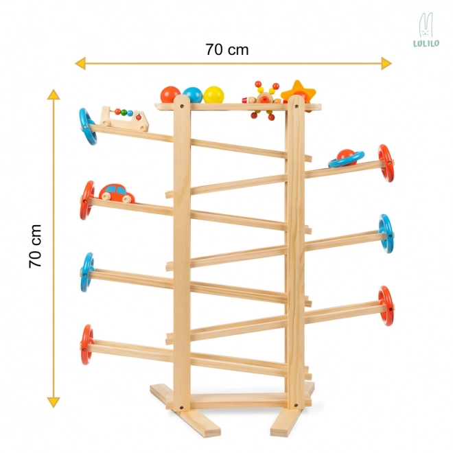 Drevená guličková dráha 70 cm XXL