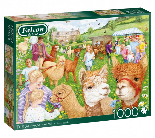 Falcon puzzle farma s alpaky 1000 dielikov