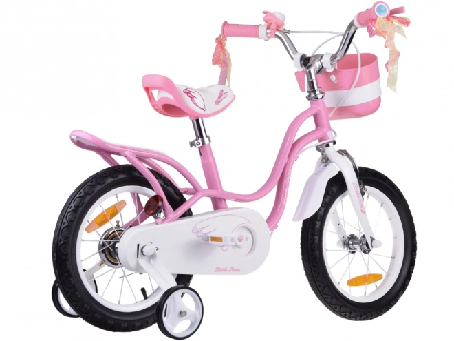 RoyalBaby detský bicykel 14" Little Swan s doplnkami