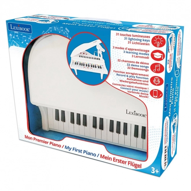 Mini elektronický klavír s mikrofónom