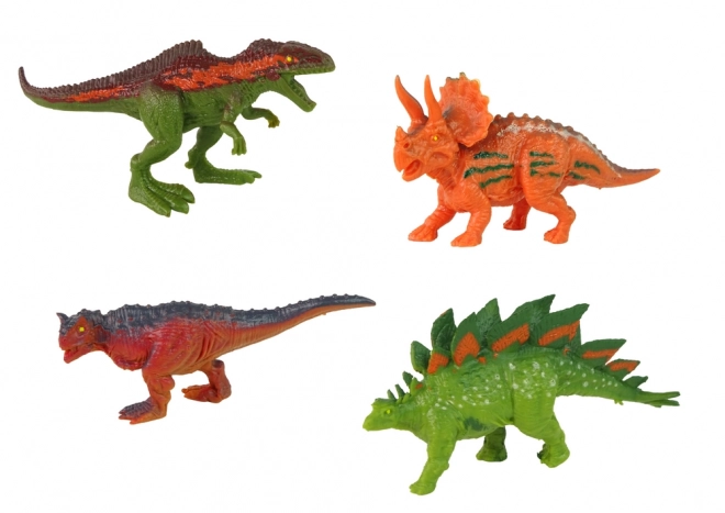 Dinosaurov ťahač s prívesom a 4 figúrkami dinosaurov