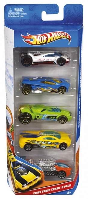 Set piatich autíčok Hot Wheels