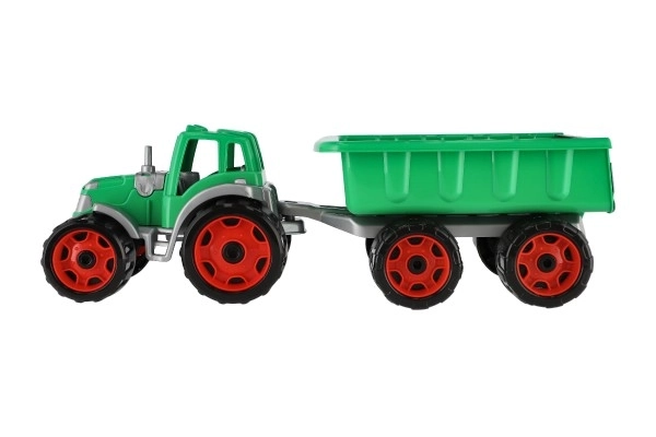 Traktor s vlekom plastový 53 cm voľný chod v sieti