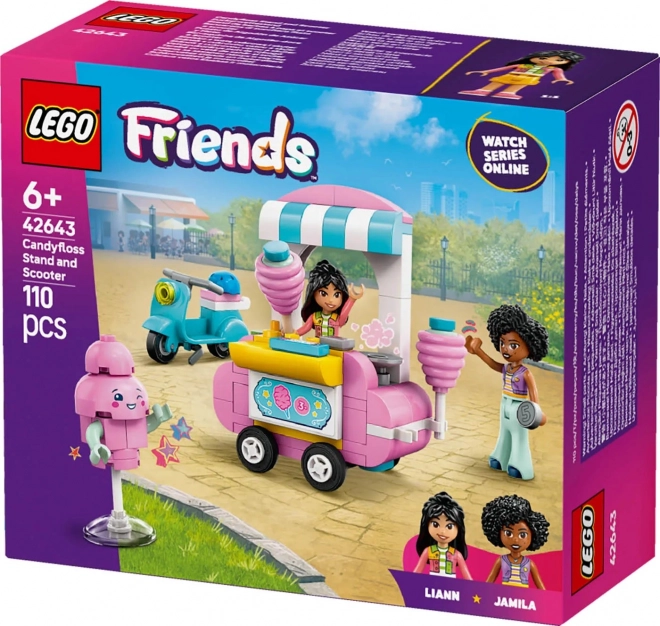 LEGO Friends stánok s cukrovou vatou a skúter