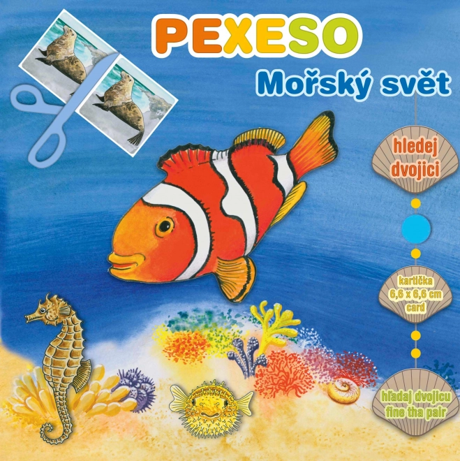 Pexeso Mořský svet s maxi kartičkami