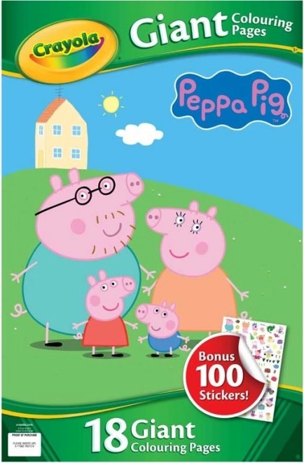 Mega omaľovánky Prasiatko Peppa