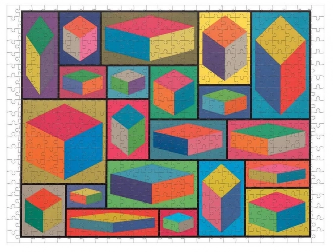 Galison obojstranné puzzle Sol Lewitt 500 dielikov