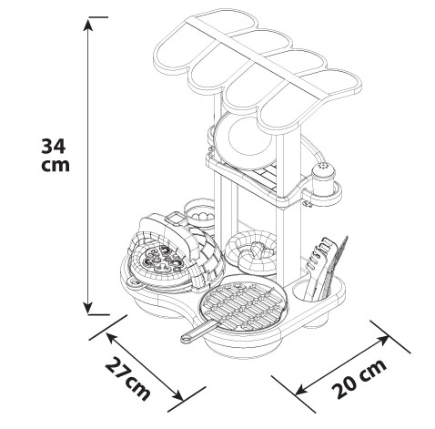 Androni Grilovací stánok - barbecue