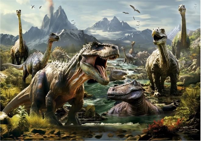 Educa Puzzle Zúriví Dinosaury 1000 Dielikov