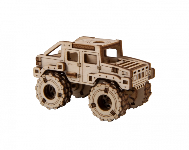 Drevené 3D puzzle - model Monster Truck