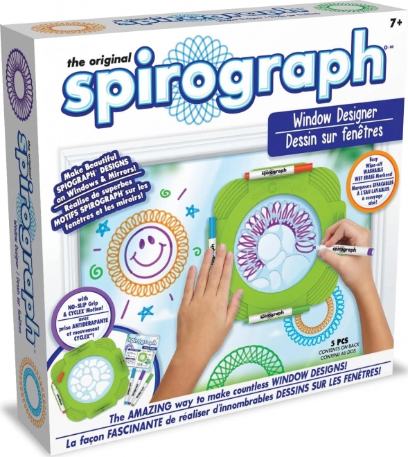 Spirograph výzdoba okien