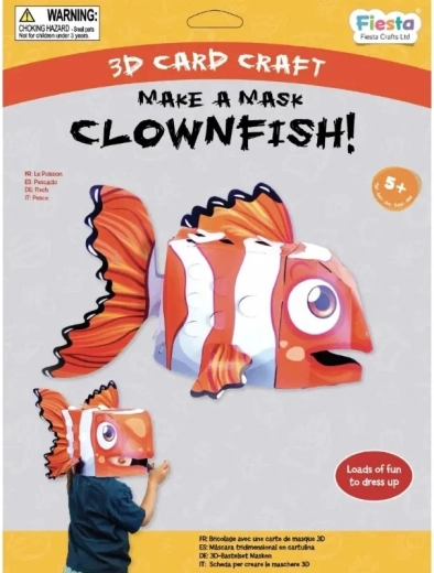 Fiesta Crafts Kreatívna sada 3D maska Klaun Očkatý